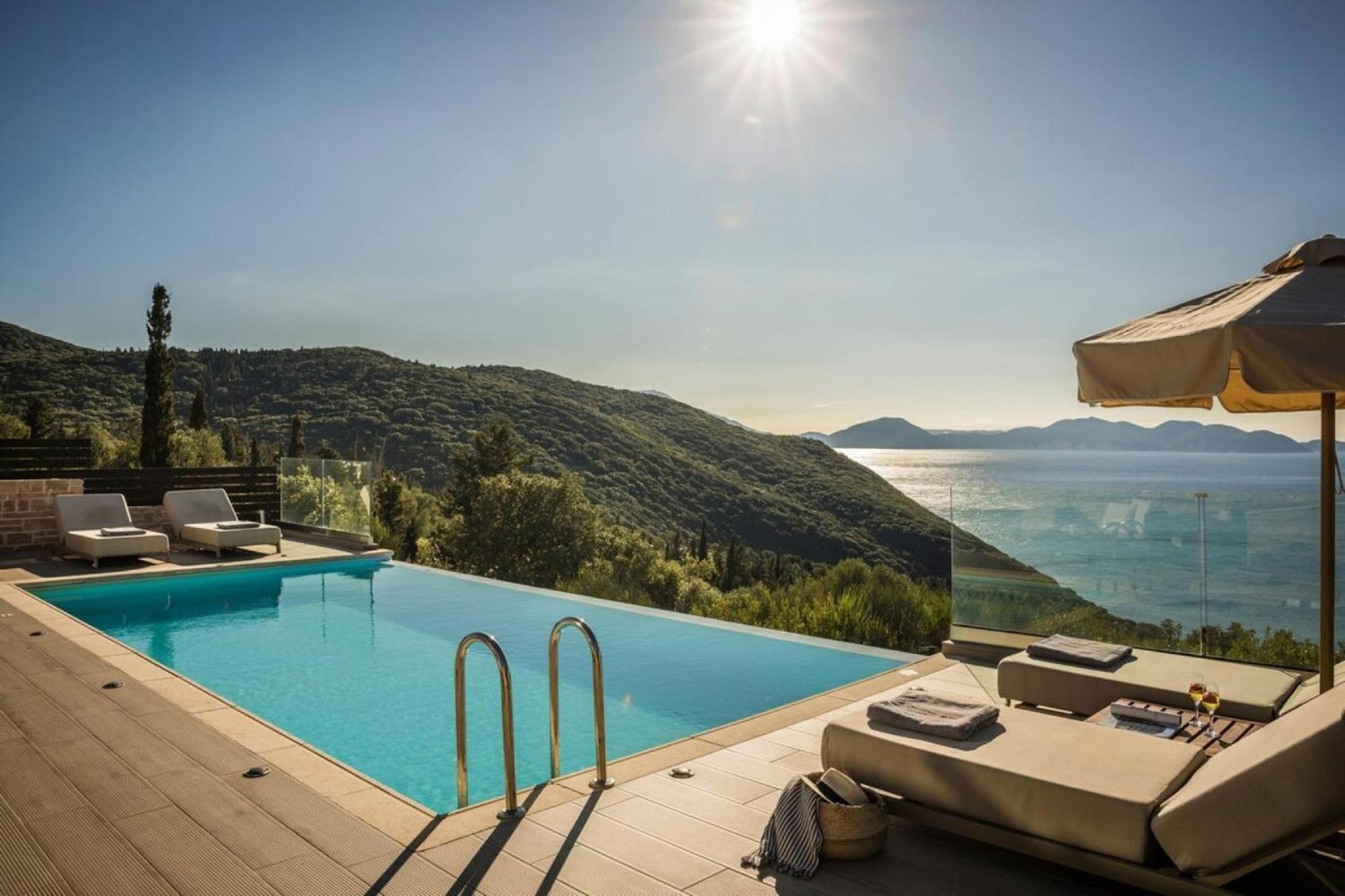 Entheos Private Villa Fiskardo Kefalonia Greece المظهر الخارجي الصورة